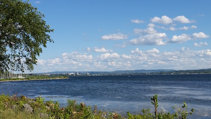 The northern two thirds of Onondaga Lake were deemed suitable for swimming in a 2015. (Madison Quinn/Save the Rain)